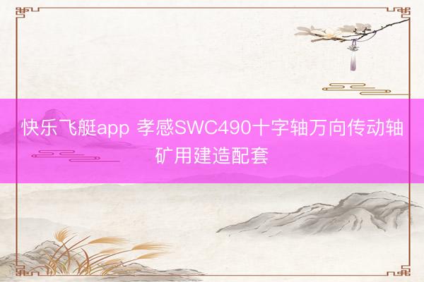 快乐飞艇app 孝感SWC490十字轴万向传动轴矿用建造配套