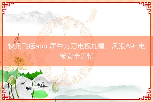 快乐飞艇app 犀牛方刀电板加握，风浪A9L电板安全无忧