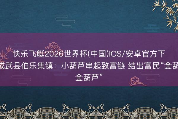 快乐飞艇2026世界杯(中国)IOS/安卓官方下载 成武县伯乐集镇：小葫芦串起致富链 结出富民“金葫芦”