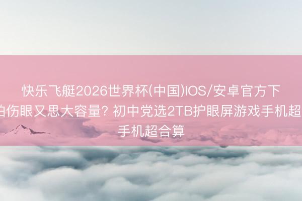 快乐飞艇2026世界杯(中国)IOS/安卓官方下载 怕伤眼又思大容量? 初中党选2TB护眼屏游戏手机超合算