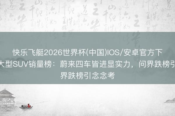 快乐飞艇2026世界杯(中国)IOS/安卓官方下载 5月大型SUV销量榜：蔚来四车皆进显实力，问界跌榜引念念考